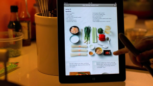 cooking with iPad