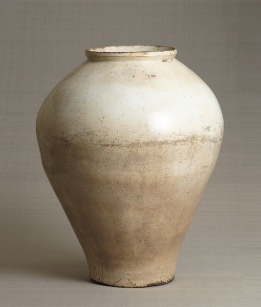 White porcelain pot Kin Sato kiln Joseon Dynasty [Korean Peninsula] Late 17th century - early 18th century